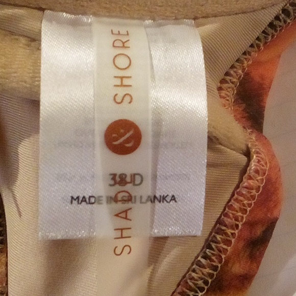 "Shade & Shore" Tiger Print Underwire Bikini Top Size 38D NWOT - Picture 6 of 8